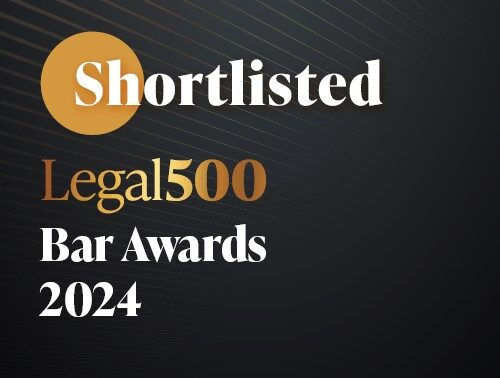 Shortlisted for Legal 500 2024 awards